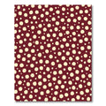 Crimson Cream Polka Dot Cluster Rug