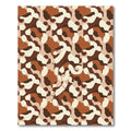 Earthy Brown Camouflage Abstract Flow Rug