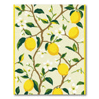 Yellow Lemon Branch Blossom Botanical Rug