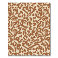 Organic Shape Terra Cotta Abstract Rug