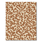 Organic Shape Terra Cotta Abstract Rug