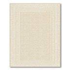 Beige Dot Border Harmony Rug