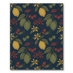 Vintage Lemon Cherry Botanical Garden Rug