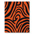 Bold Orange Abstract Swirl Rug