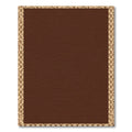 Rich Brown Tonal Border Rug