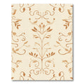 Earthy Tone Vine Swirl Botanical Rug