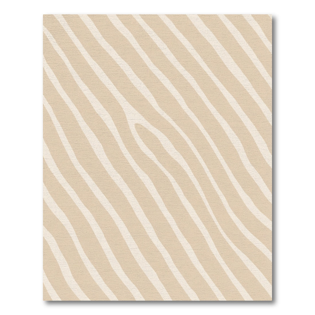 Sandy Wave Diagonal Stripe Rug