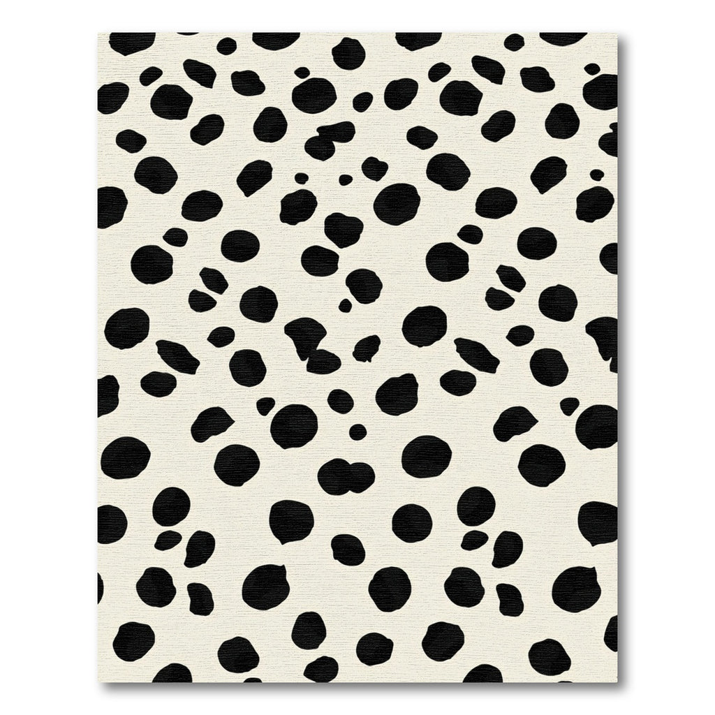 Black Speckled Cream Spotty Rug