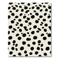 Black Speckled Cream Spotty Rug
