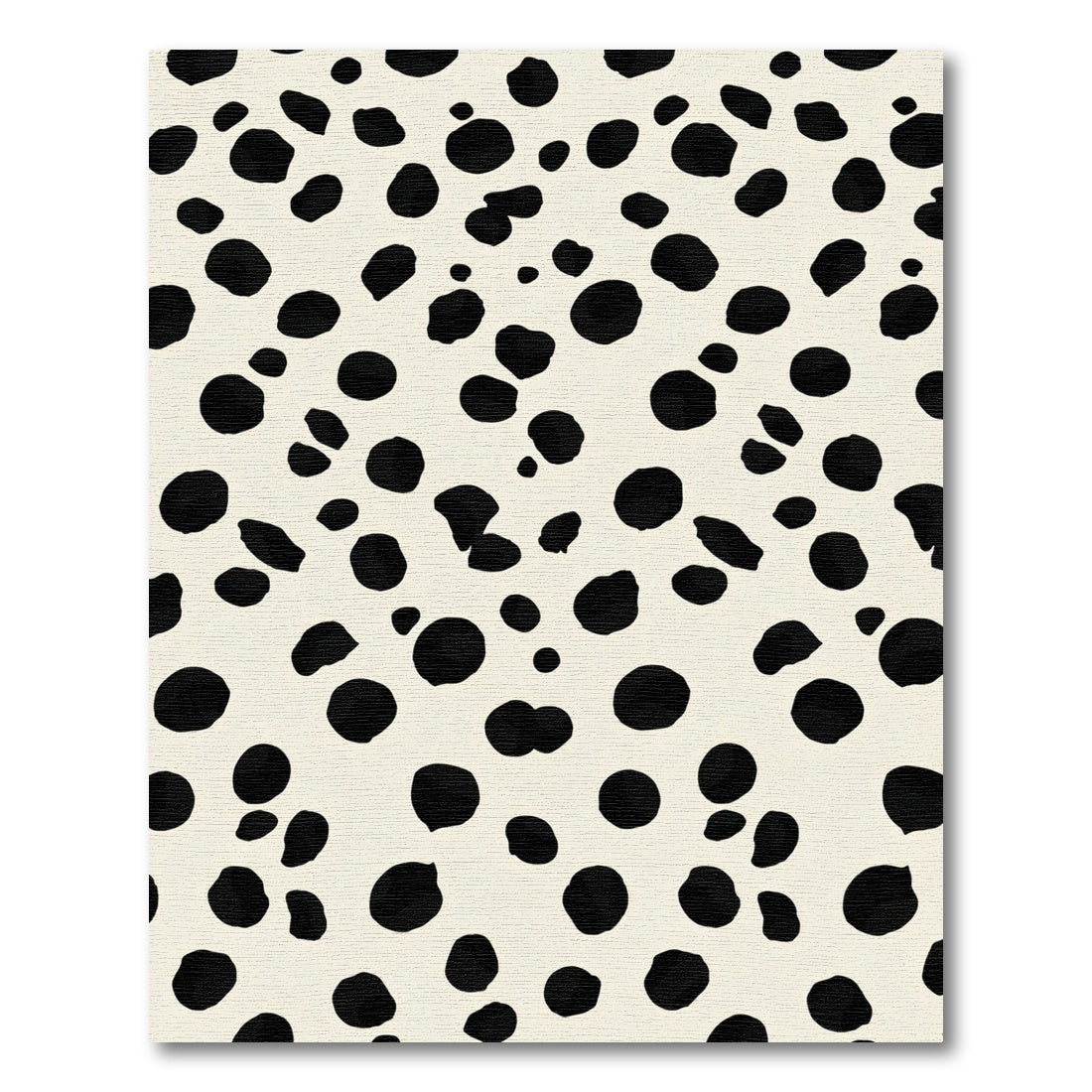 Black Speckled Cream Spotty Rug