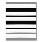 Monochromatic Wide Stripe Arrangement Rug