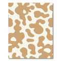 Toffee White Organic Spots Rug