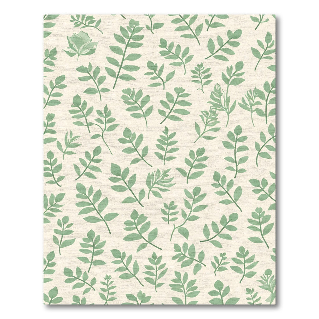 Sage Green Botanical Sprigs Rug