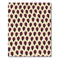 Deep Red Droplet Cluster Rug