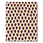 Deep Red Droplet Cluster Rug
