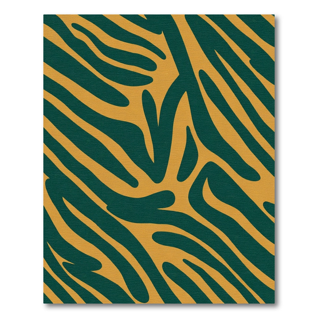 Amber Teal Abstract Zebra Bars Rug