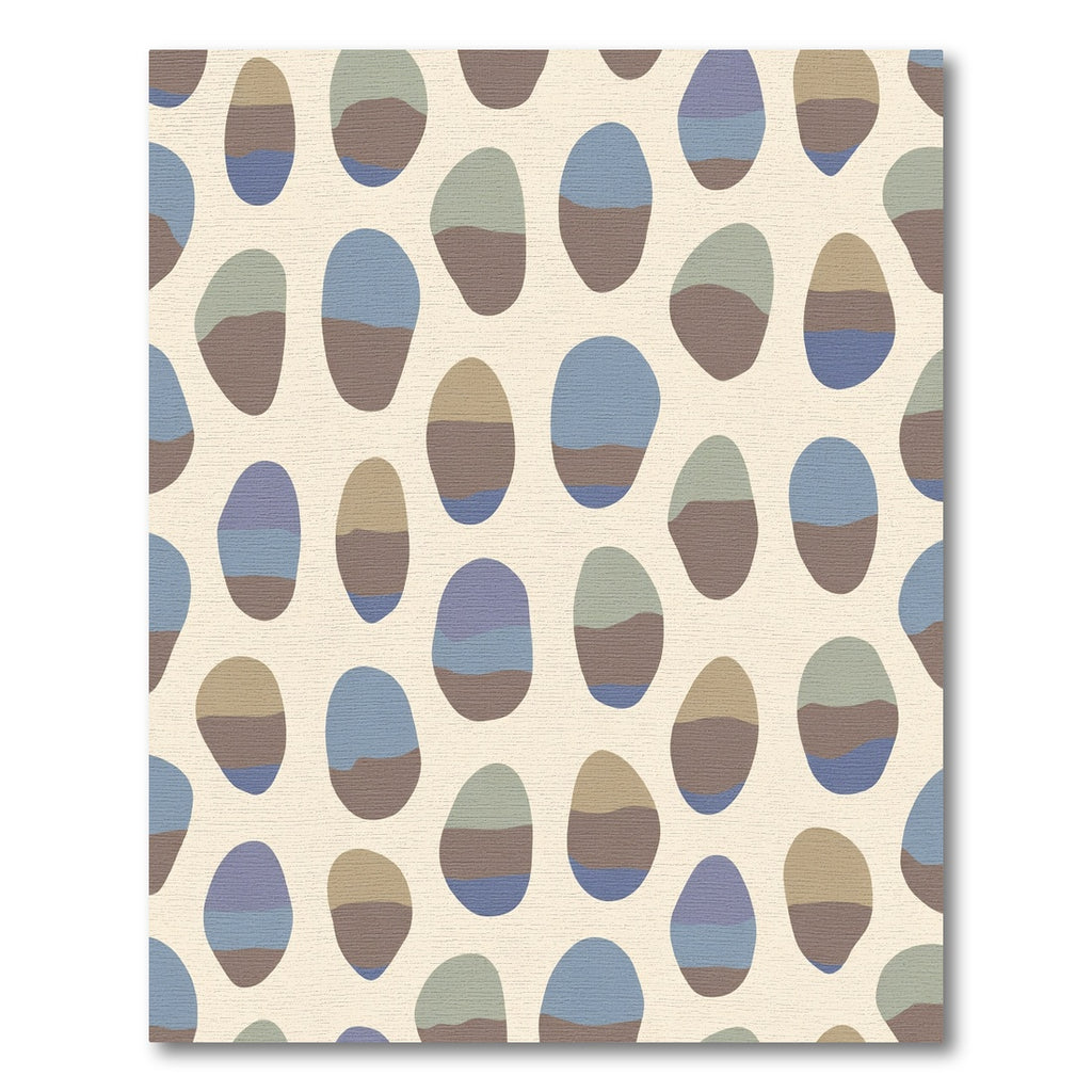 Abstract Pebbles In Neutral Tones Rug