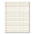 Neutral Tan Plaid Checkered Lines Rug
