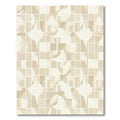 Soft Organic Forms Grid Rug