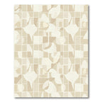 Soft Organic Forms Grid Rug