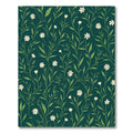 Deep Teal White Daisy Vine Rug