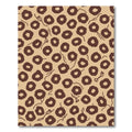 Brown Circles Scattered Organic Abstract Rug