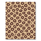 Brown Circles Scattered Organic Abstract Rug