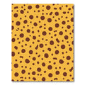 Golden Yellow Brown Speckled Round Rug