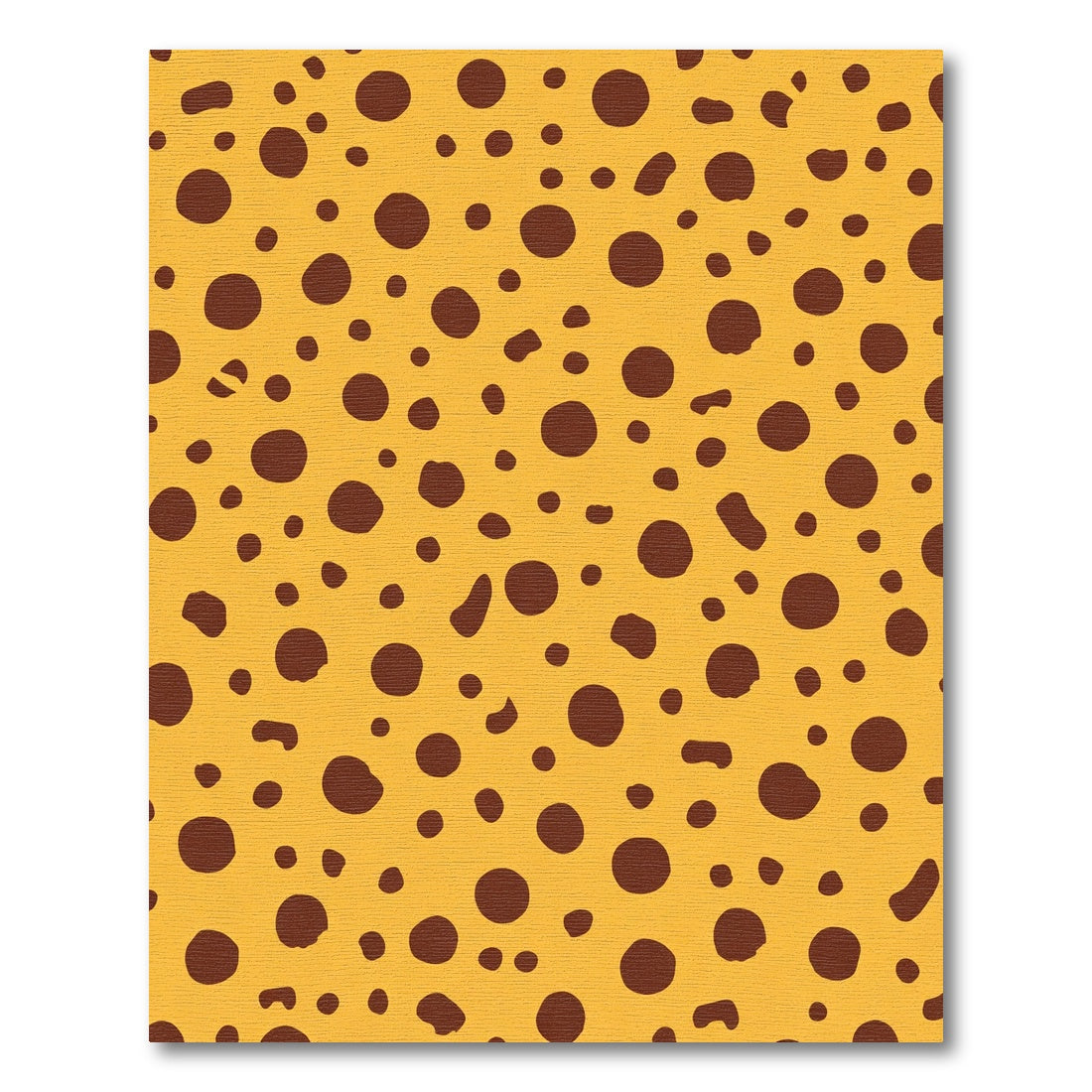 Golden Yellow Brown Speckled Round Rug