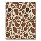 Earthy Abstract Blob Composition Rug