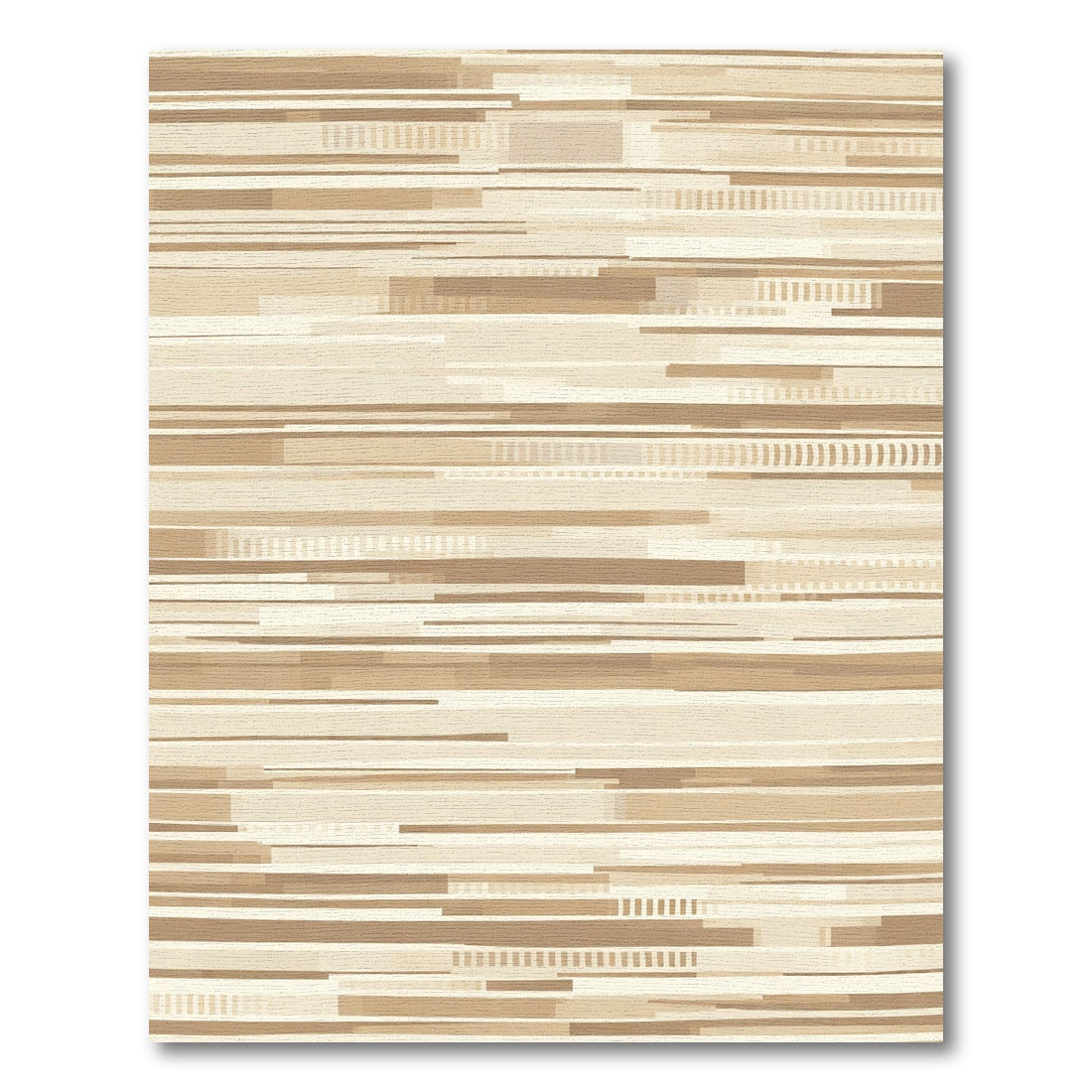 Earthy Abstract Geometric Stripe Rug