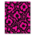 Hot Pink Floral Abstract Blobs Rug