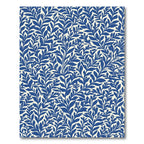 Cobalt Blue Fern Canopy Rug