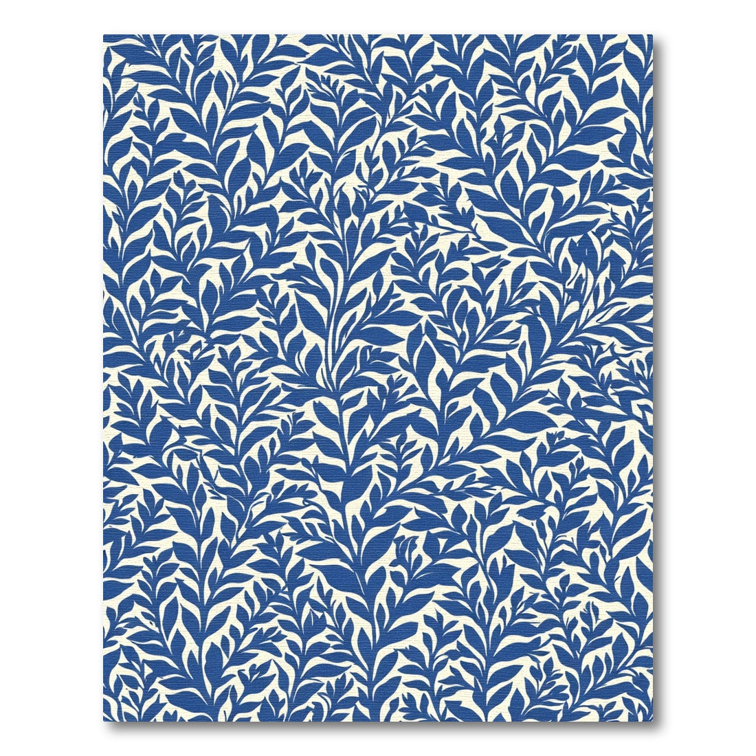 Cobalt Blue Fern Canopy Rug
