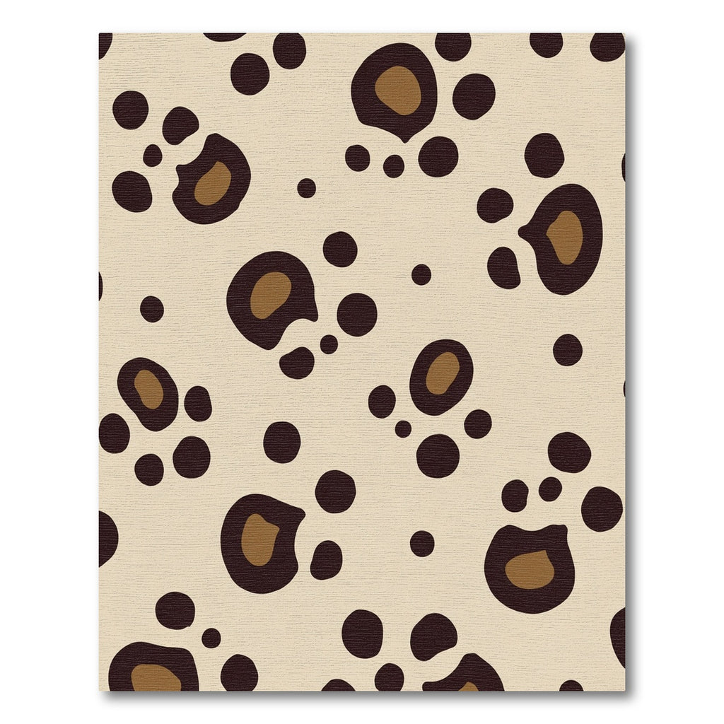 Beige Brown Spotted Animal Print Rug