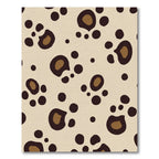 Beige Brown Spotted Animal Print Rug