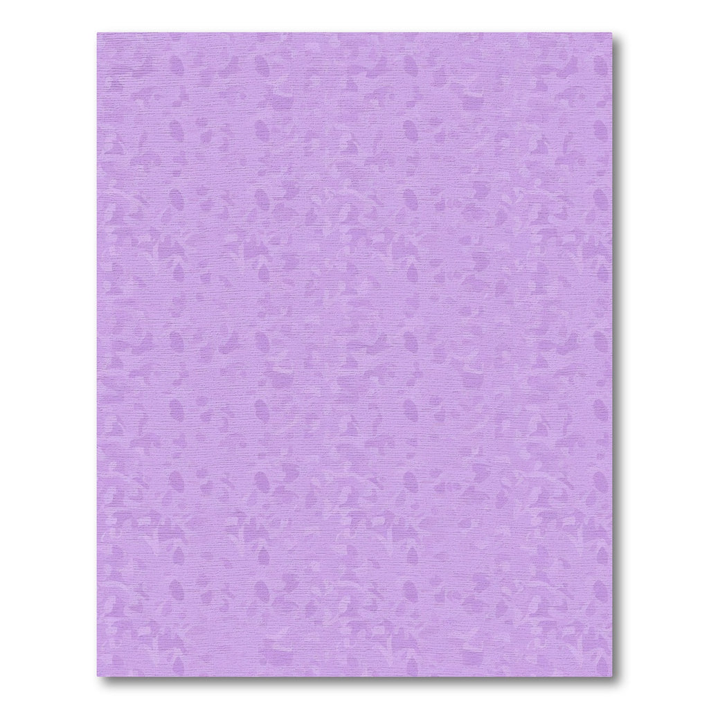 Soft Lilac Organic Leaf Pattern Rug