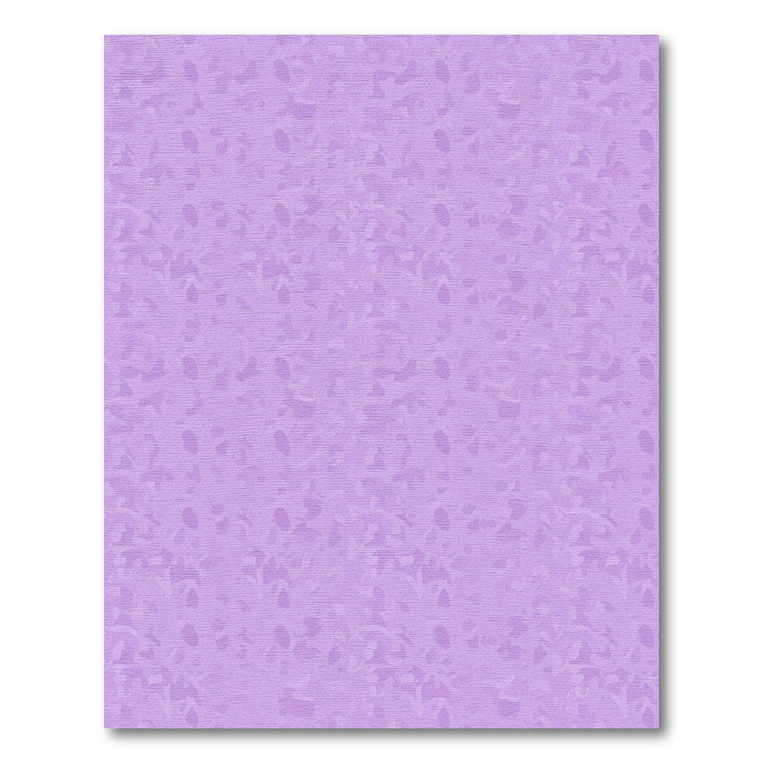 Soft Lilac Organic Leaf Pattern Rug