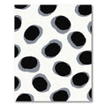 Black Gray Spots Abstract Composition Rug