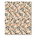 Cream Orange Black Animal Spot Rug