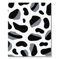 Black Gray Irregular Spots Rug