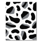 Black Gray Irregular Spots Rug
