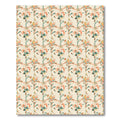 Vintage Orange Floral Vine Arrangement Rug
