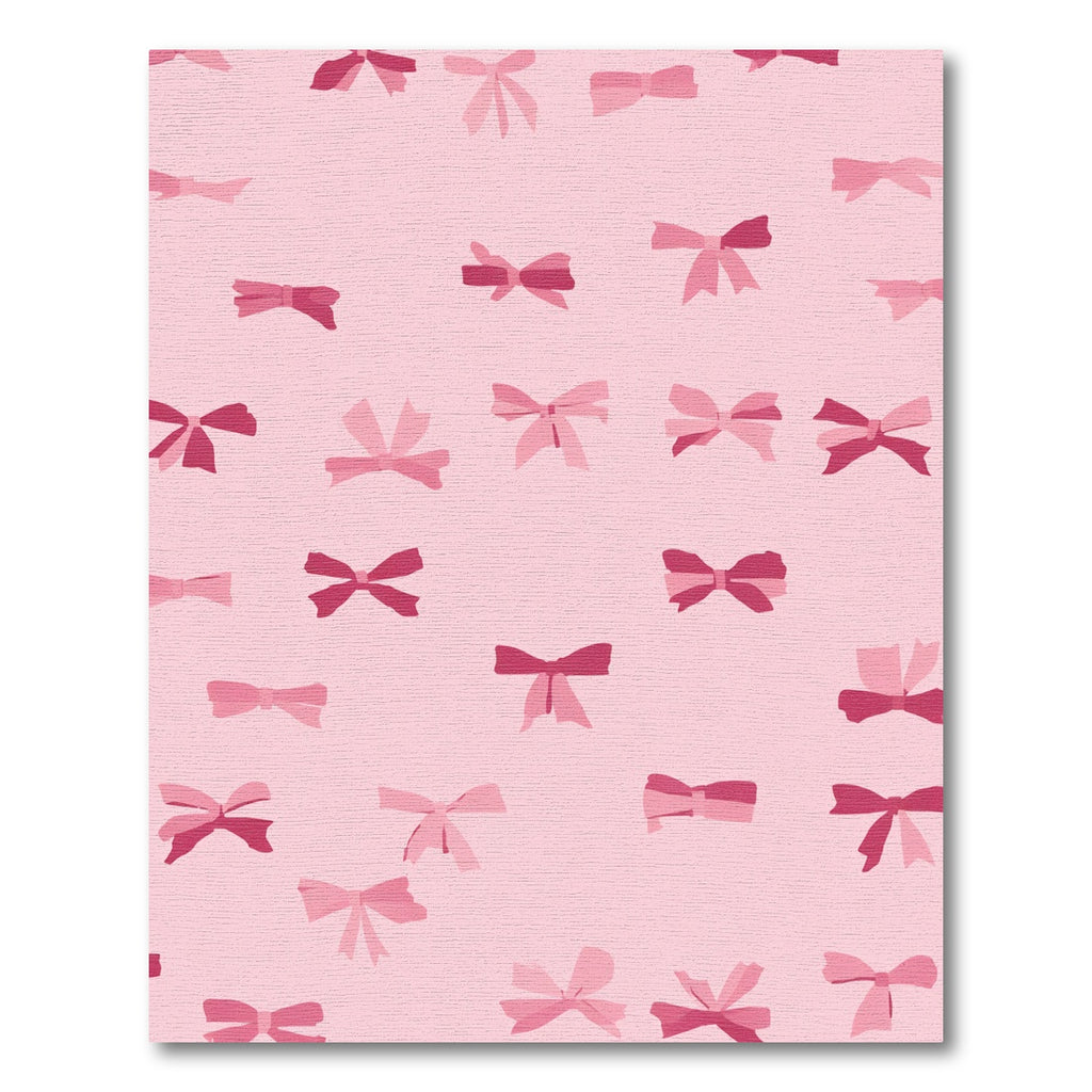 Pink Bows All Over Rug