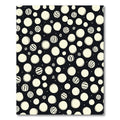 Monochrome Polka Dot Whimsical Circles Rug