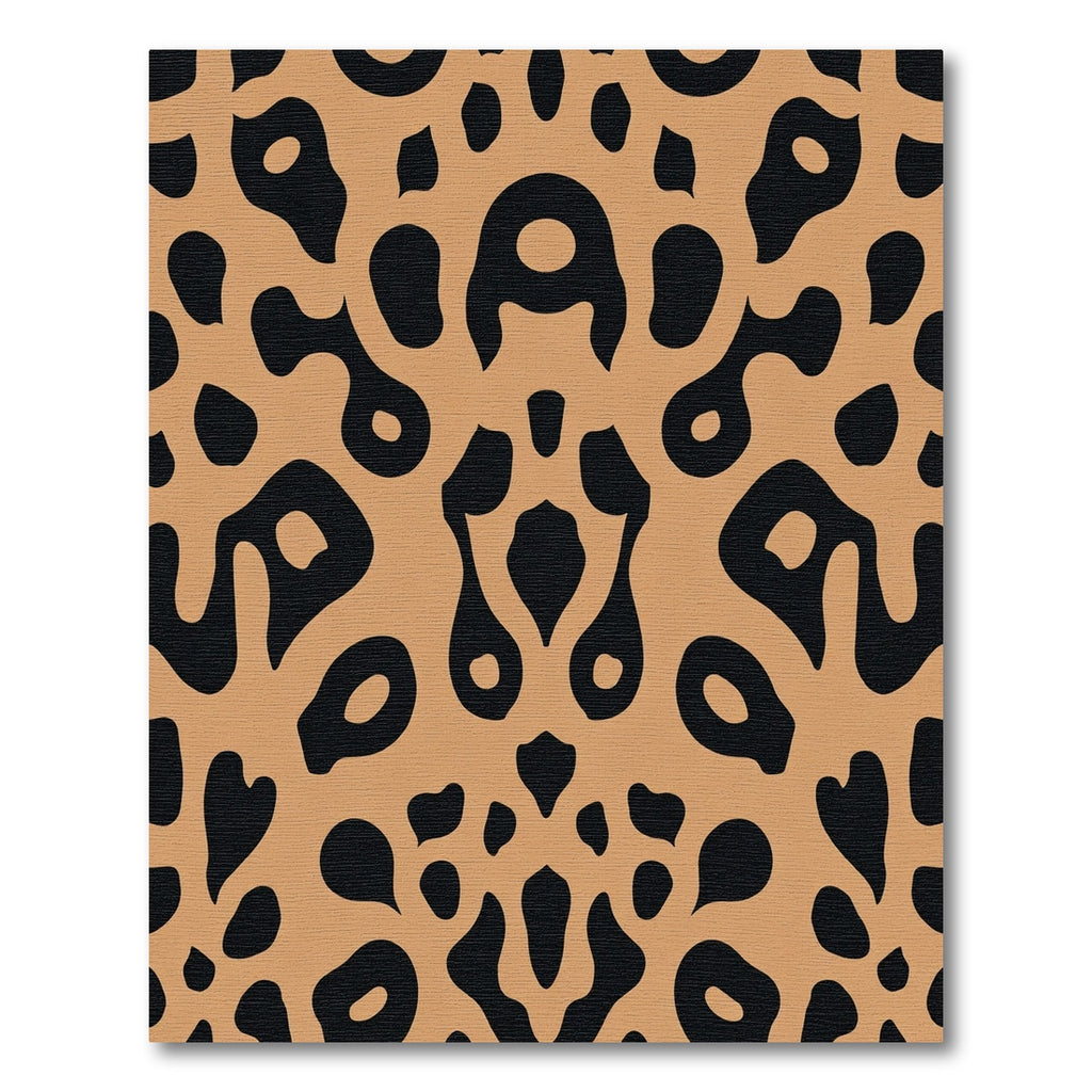Brown Black Abstract Spot Rug