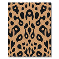 Brown Black Abstract Spot Rug