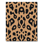 Brown Black Abstract Spot Rug