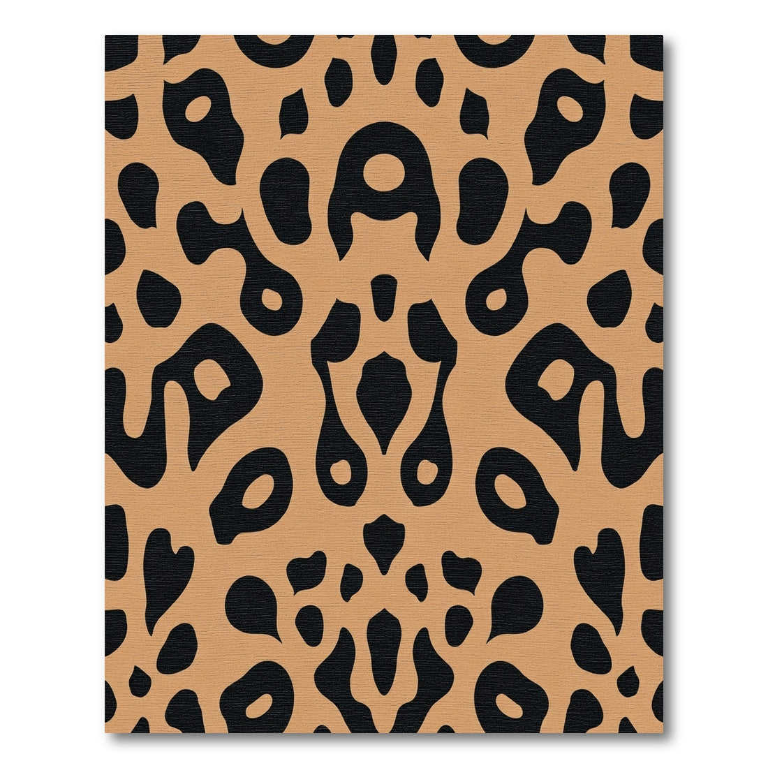 Brown Black Abstract Spot Rug
