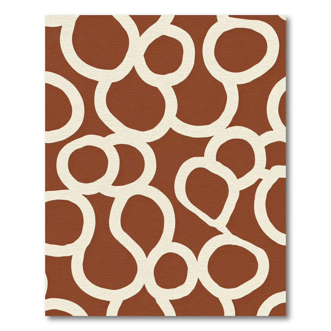 Earthy Brown Organic Loop Rug